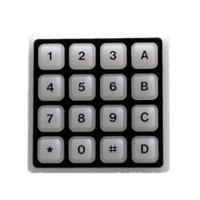 white silicone numeric keypad access control keypad